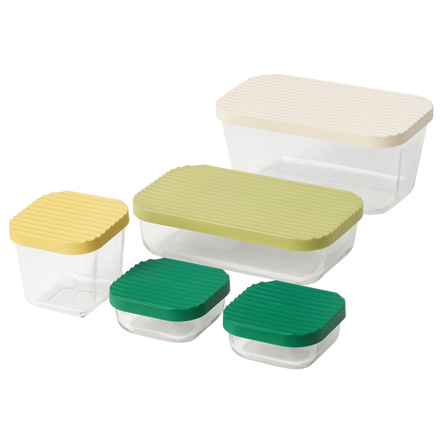 Food Container With Lid - Set of 5
