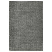 Low Pile Rug - Grey - 90cm x 60cm