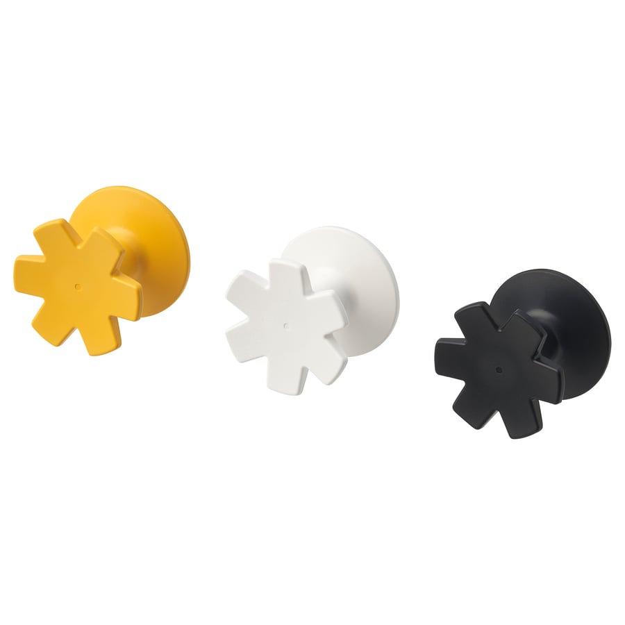 Multi-Color Wall Hooks Pack of 3