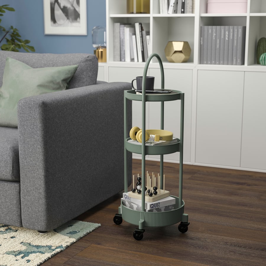 3-Tier Trolley Green