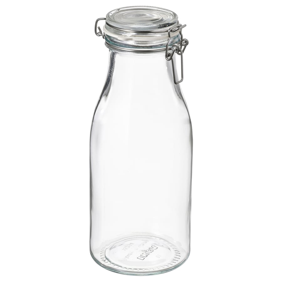Bottle Shaped Glass Jar