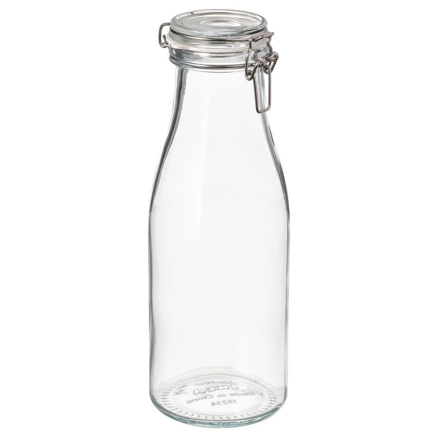 Bottle Shaped Glass Jar