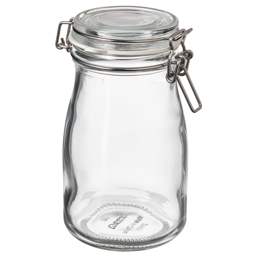 Bottle Shaped Glass Jar