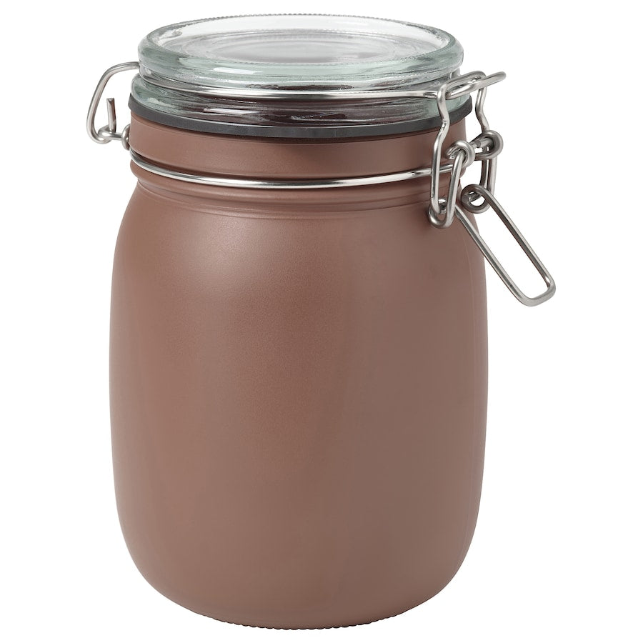 1L Airtight Glass Jar Brown