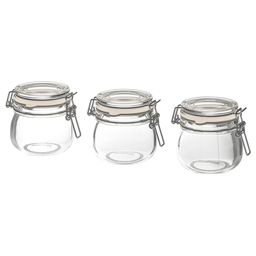 Airtight Glass Jars Pack of 3