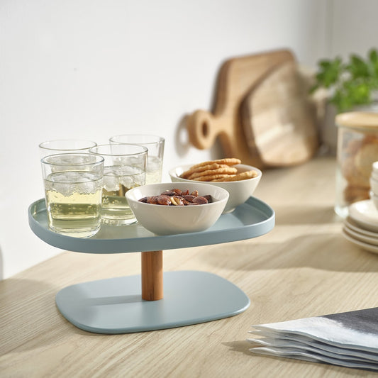 Serving Stand Turquoise