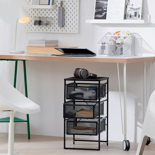 Steel Drawer Unit Black