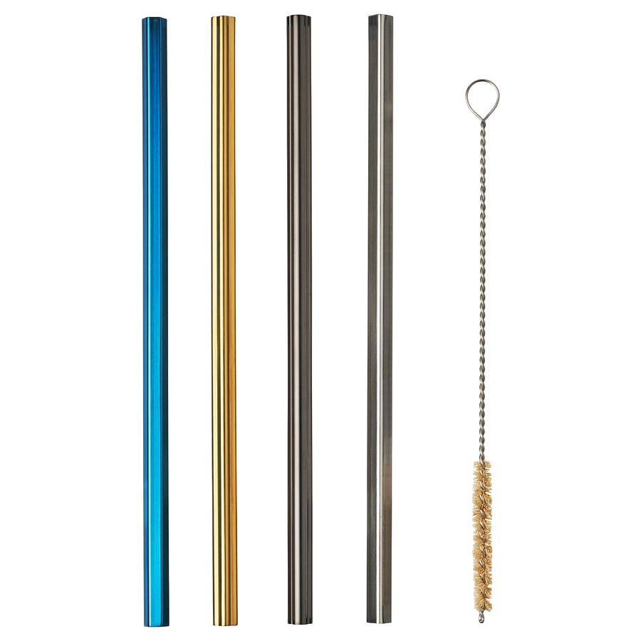 Steel Straw with Cleaning Brush
