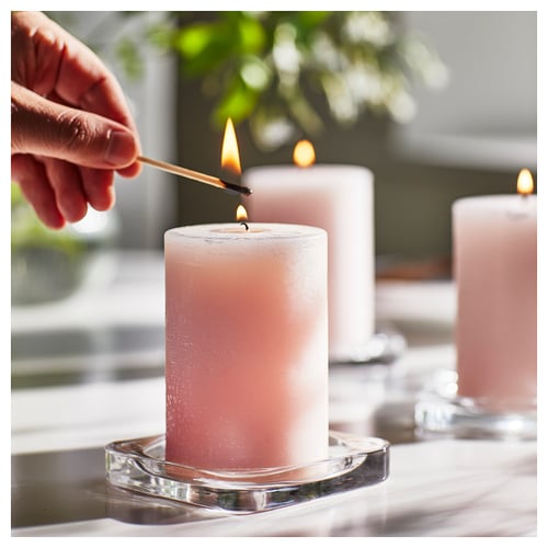 Scented Pillar Candle - Pk of 3