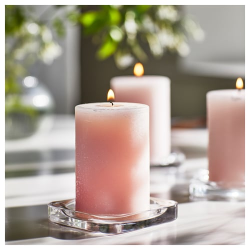 Scented Pillar Candle - Pk of 3