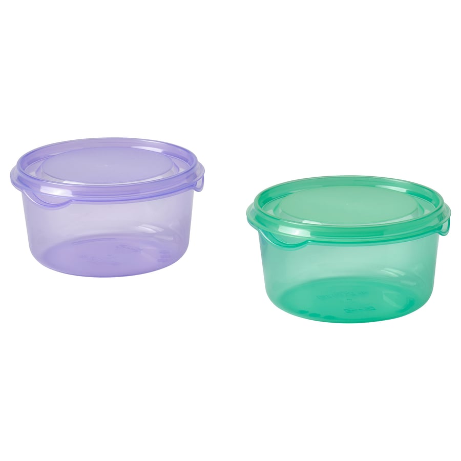 Snack Box with Lid Pack of 2