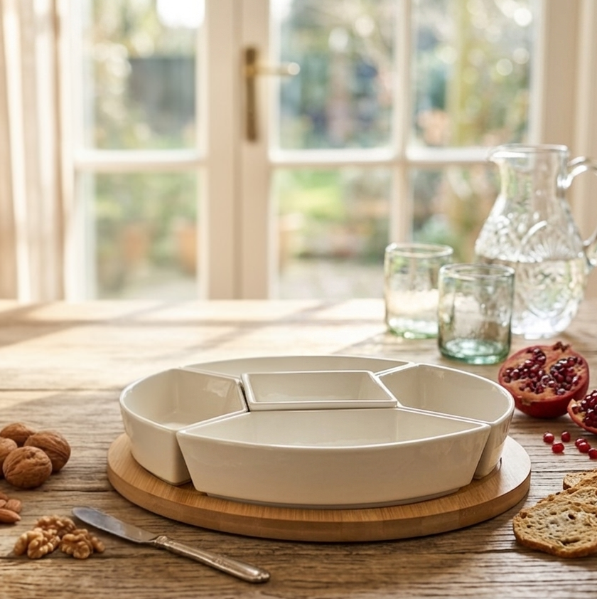 Revolving Serving Dish - Bamboo