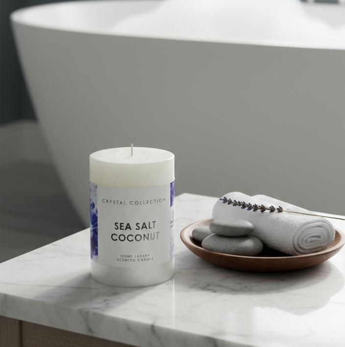 Scented Candle Block - 10cm