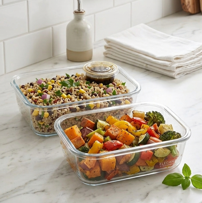 Rectangle Glass Dish with Lid
