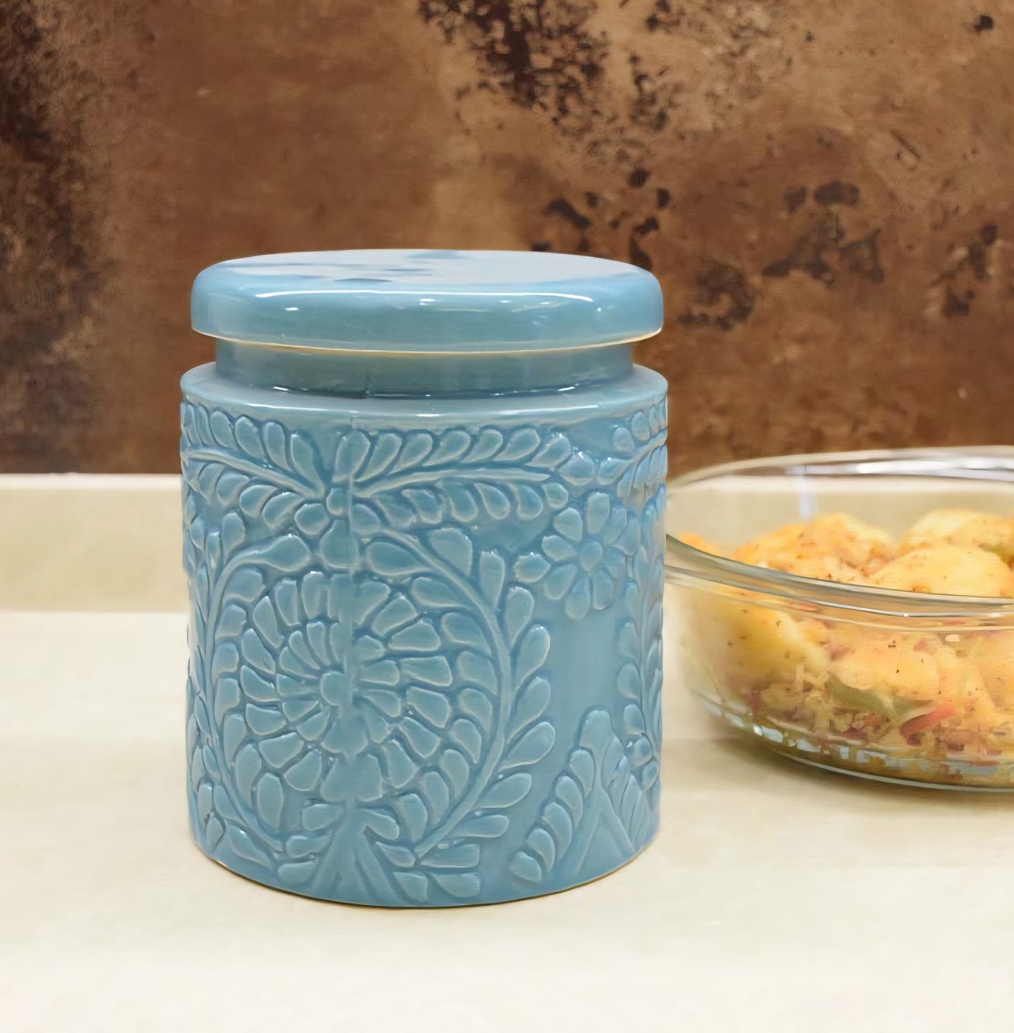 Ceramic Jar - Blue