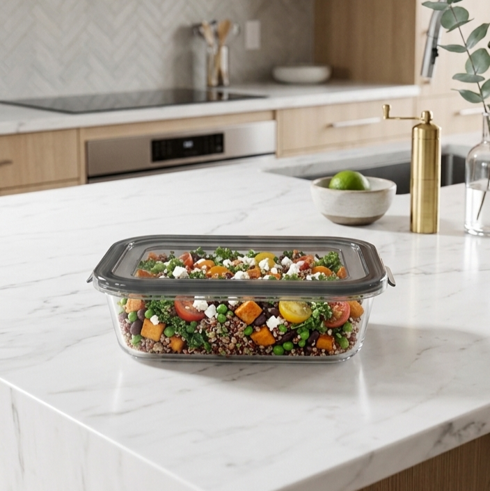 Rectangle Glass Dish with Lid