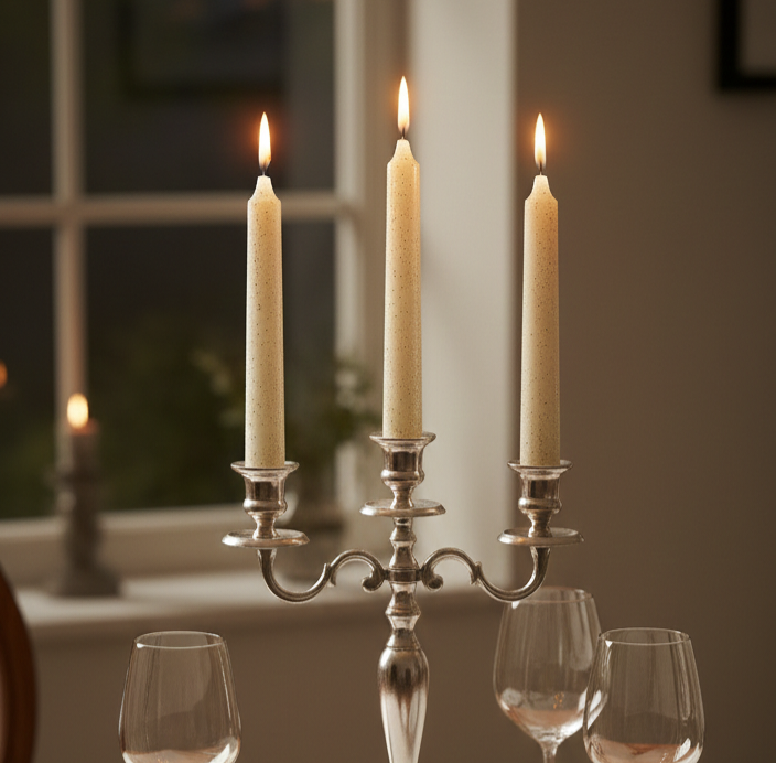 2 pc Dinner Candle Set - Sparkle