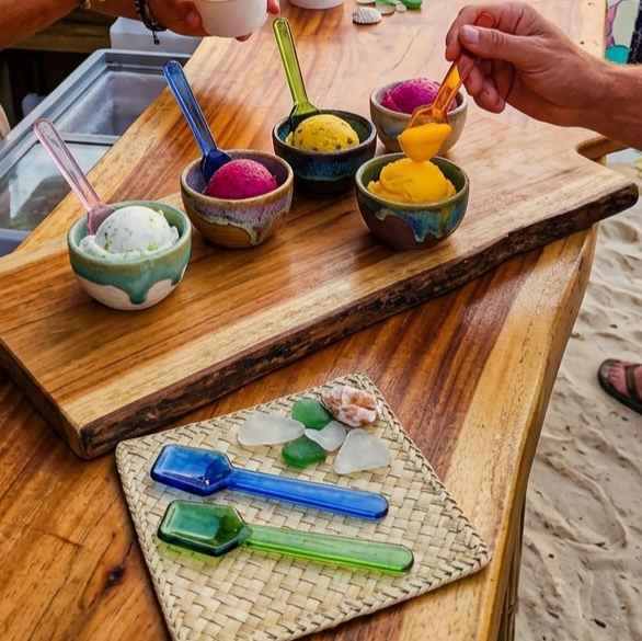 Glass Spoon - Pk of 6