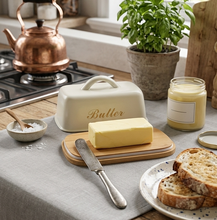 Butter Dish - Metal