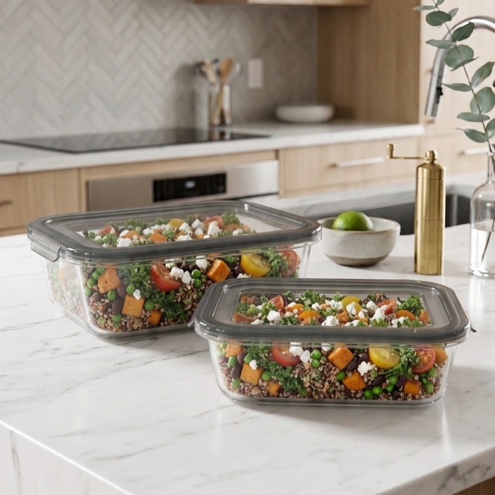 Rectangle Glass Dish with Lid