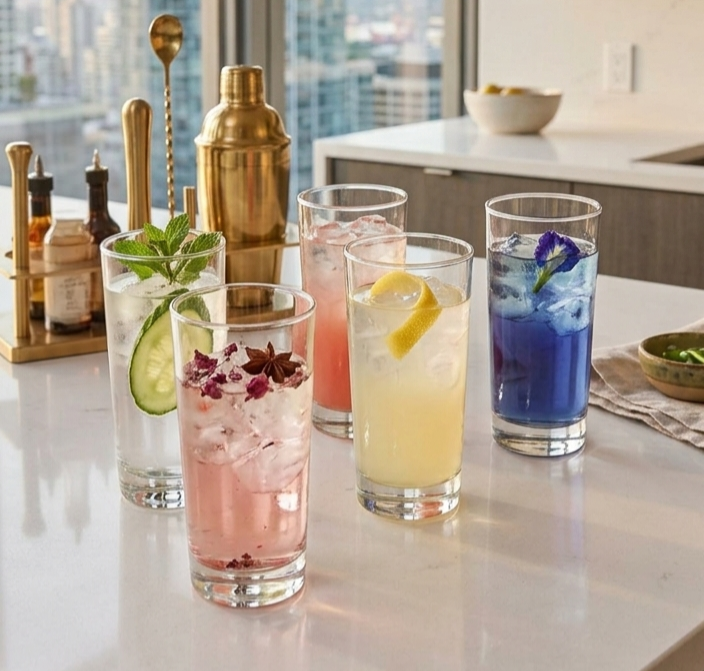 Clear Glass Set of 6