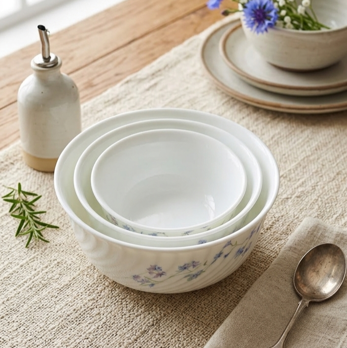 Set of 3 Glass Dish