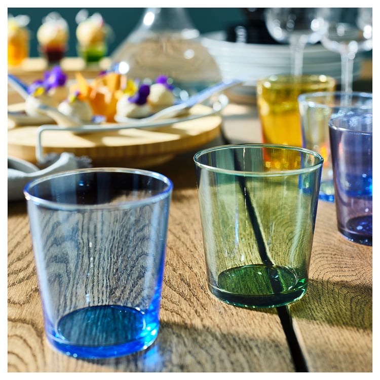 300ml Glass Set of 4 - Multi-Color
