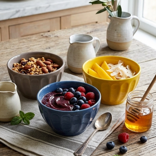 Set of 3 Porcelain Bowls
