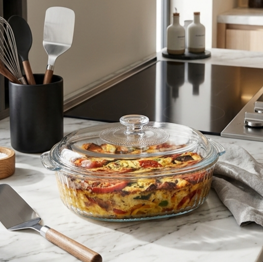 Glass Dish with Lid
