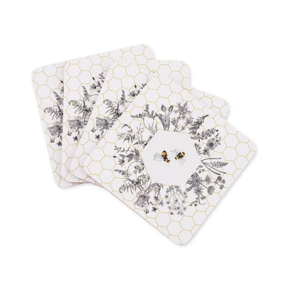 Bee Coasters - Pack of 4