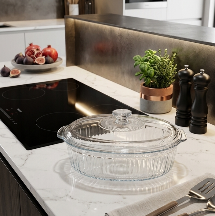 Glass Dish with Lid