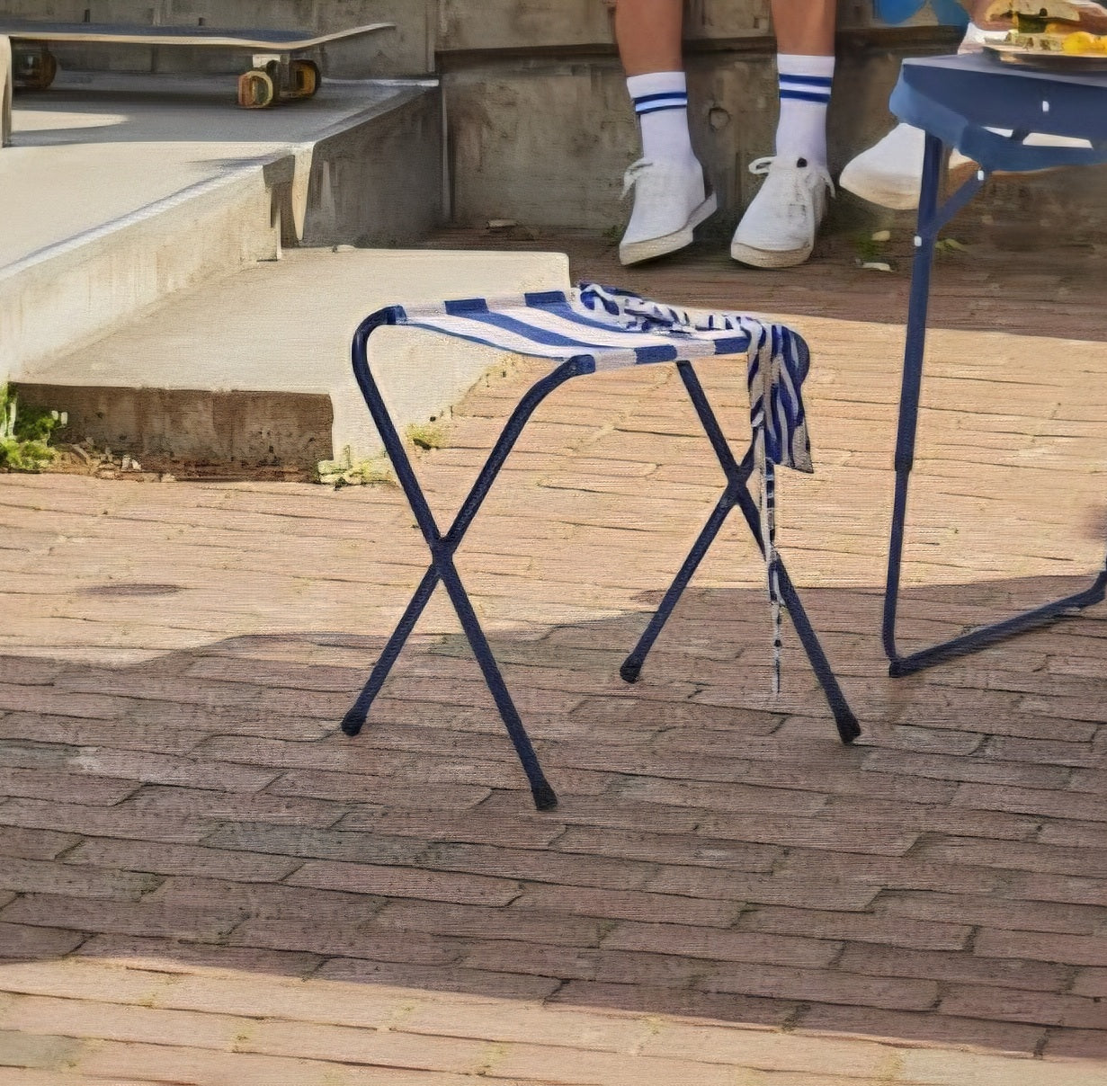 Foldable Stool Blue