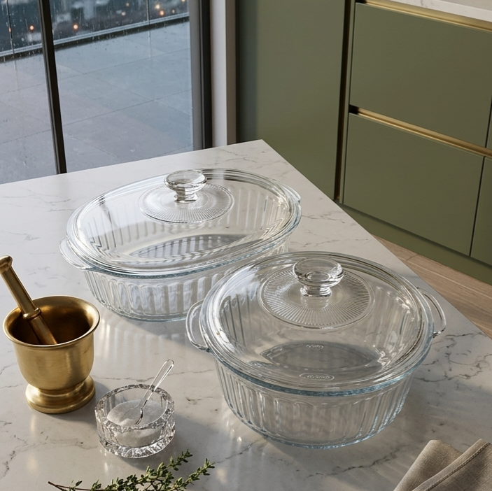 Glass Dish with Lid