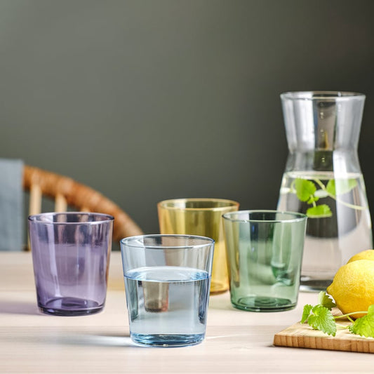 300ml Glass Set of 4 - Multi-Color
