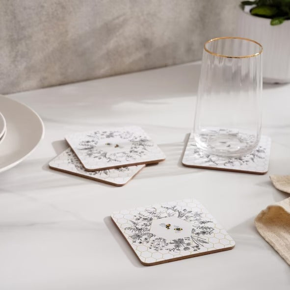 Bee Coasters - Pack of 4
