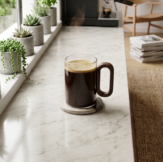 Mug With Wooden Handle