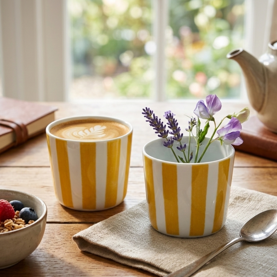 240ml Patterned Cup Pack of 2