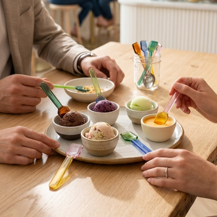 Glass Spoon - Pk of 6