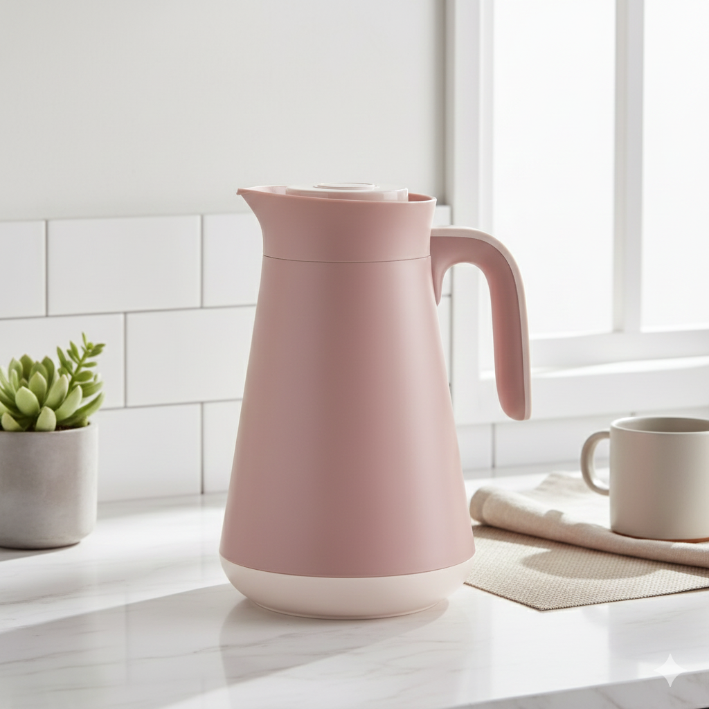 1L Vacuum Flask Pink