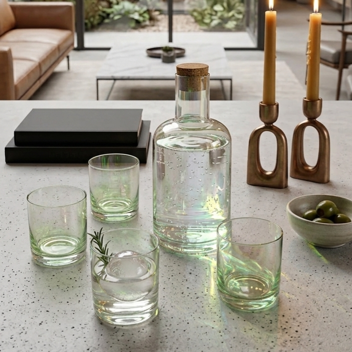 Glass Carafe 1.5L - Green