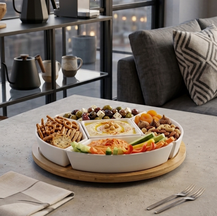 Revolving Serving Dish - Bamboo