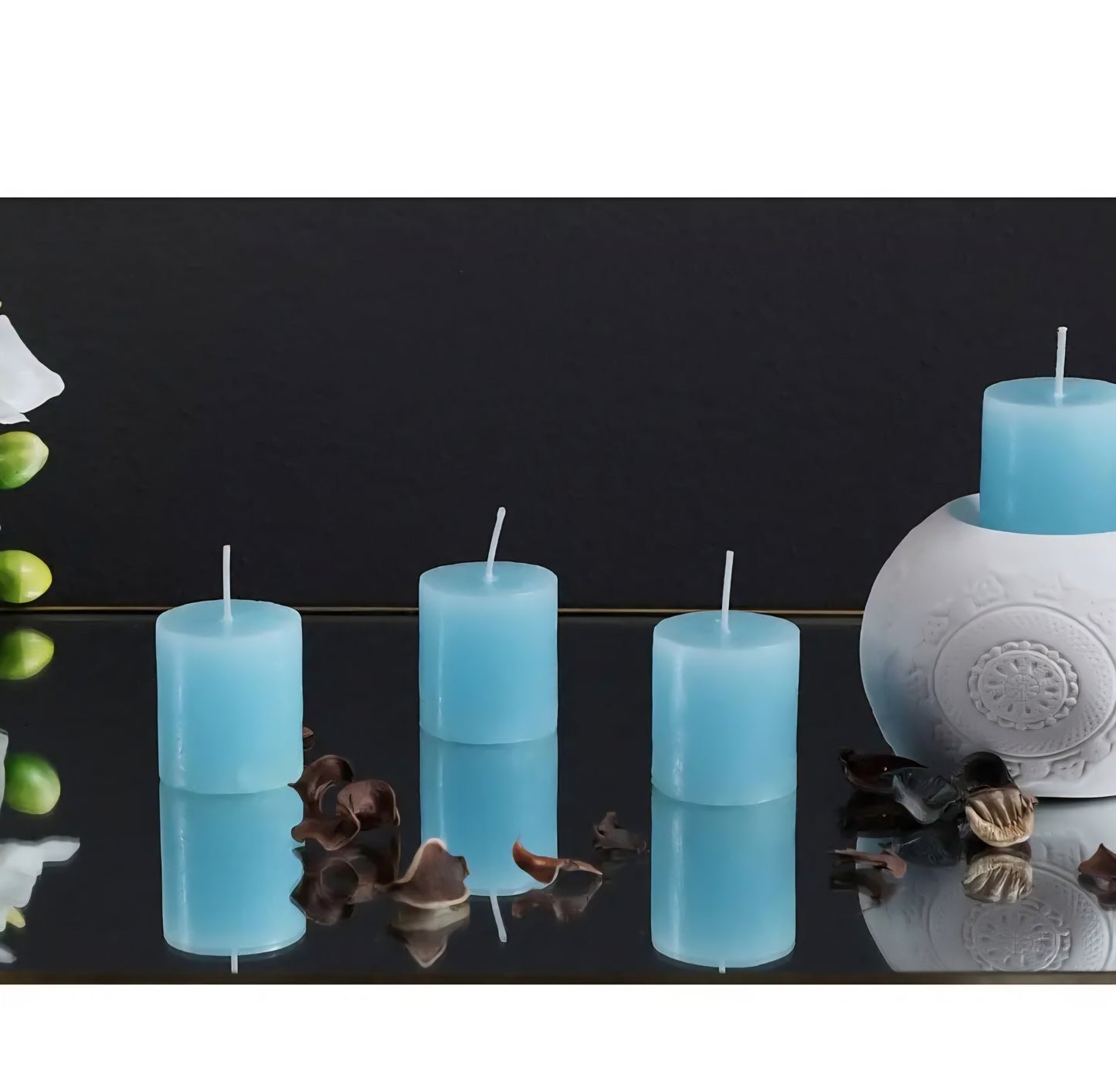 Scented Pillar Candle - Pack of 4