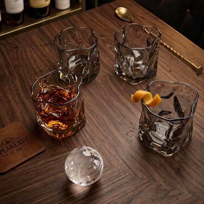 280ml Grey Glass Pack of 4