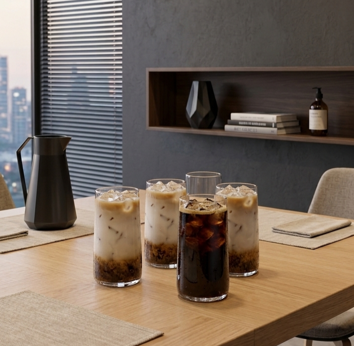 Clear Drinking Glass - Set of 6