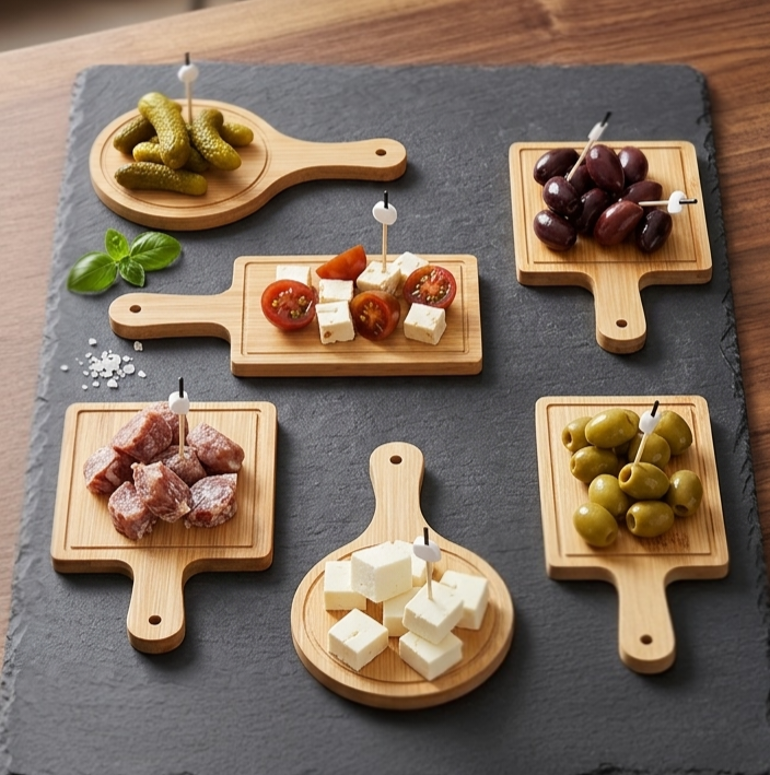 Set of 6 Mini Serving Boards