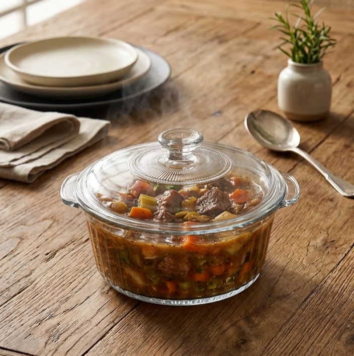 Glass Dish with Lid