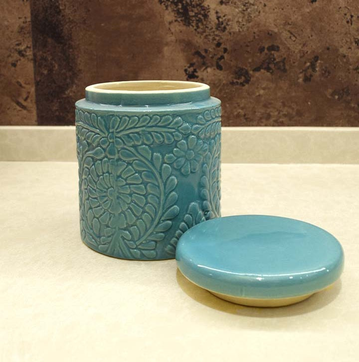 Ceramic Jar - Blue