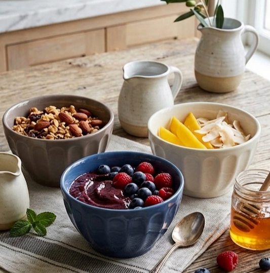 Set of 3 Porcelain Bowls