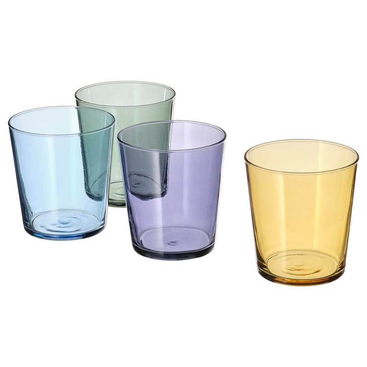 300ml Glass Set of 4 - Multi-Color