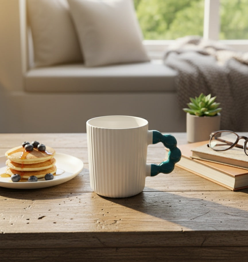 430ml Textured Tea/Coffee Mug - Set of 5